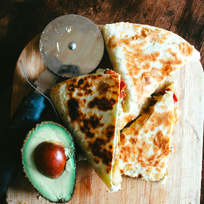 Roasted Cauliflower & Cheese Quesadillas with Homemade Masa Tortillas