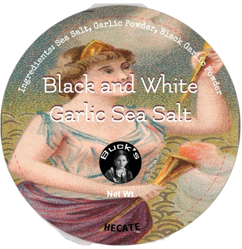 Black and White Garlic Sea Salt