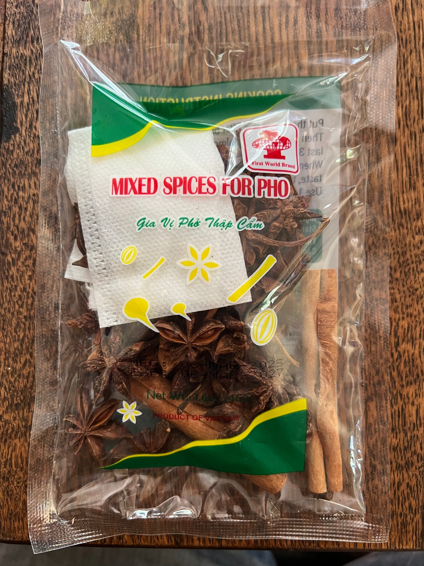 Authentic Vietnamese Pho Soup Flavoring, Traditional Pho Spice Blend with Rich Aromatic Ingredients, Perfect for Homemade Pho Recipes, 1.5 oz Pack