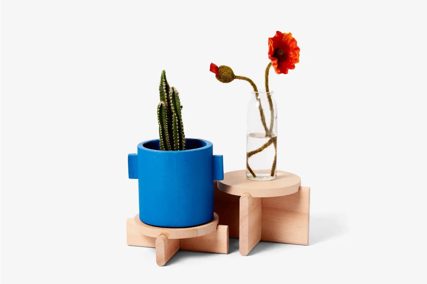 Beautiful Pedestal Set (2) - Natural Beech