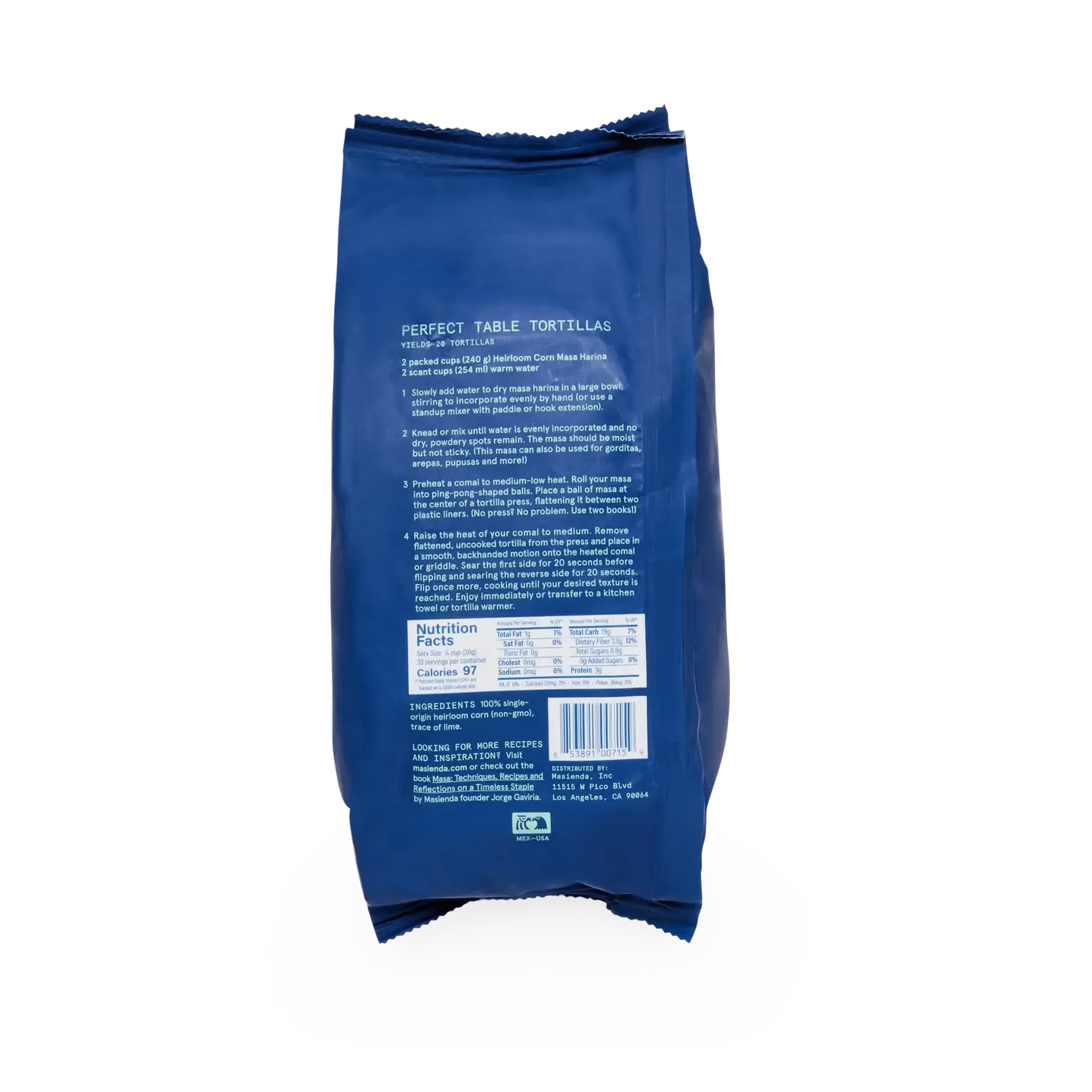 Masienda Heirloom Blue Corn Masa Harina