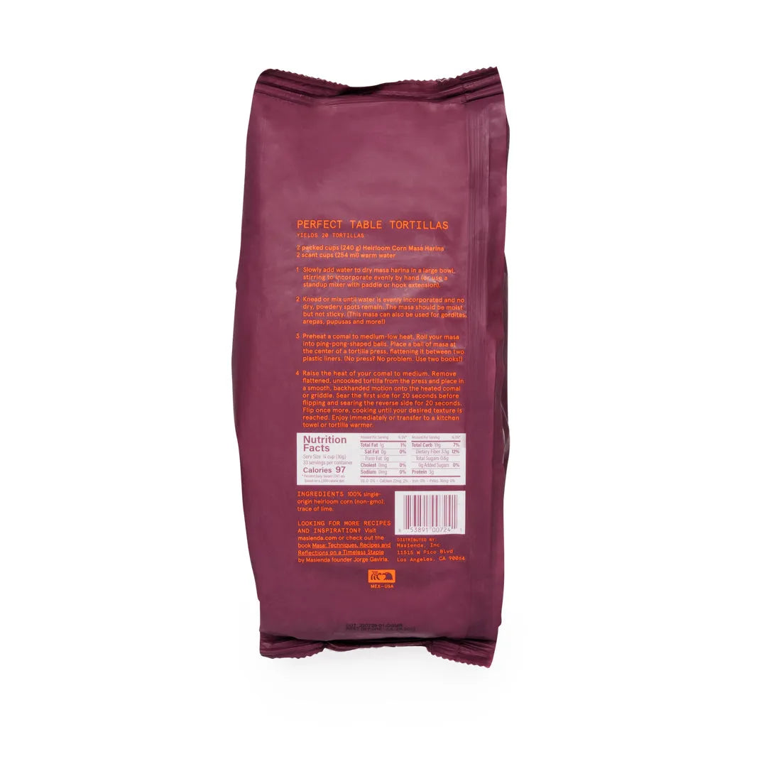 Masienda Heirloom Red Corn Masa Harina