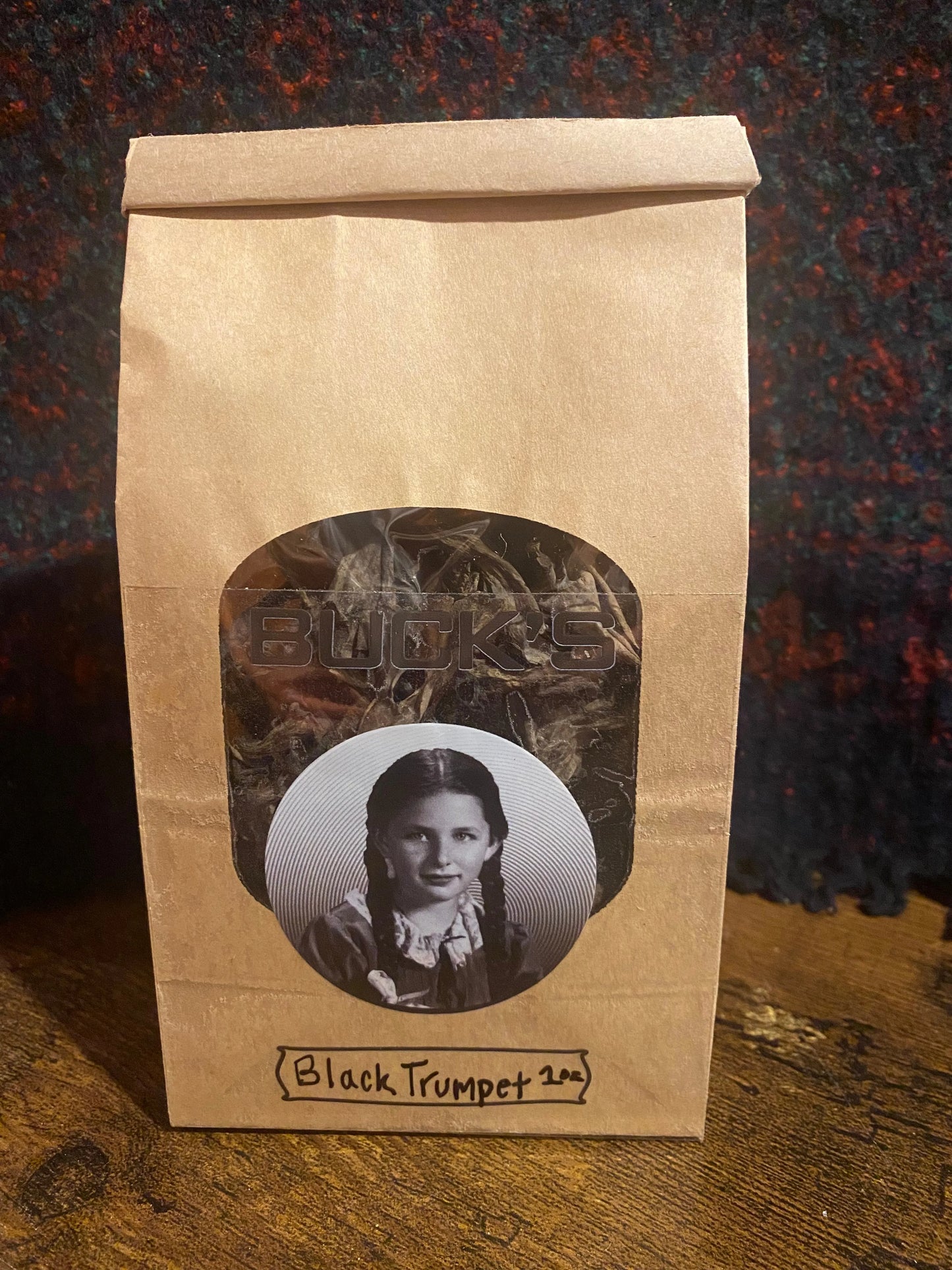 Black Chanterelles, Black Trumpets, Horns of Plenty mushrooms, 1 oz, wildcrafted