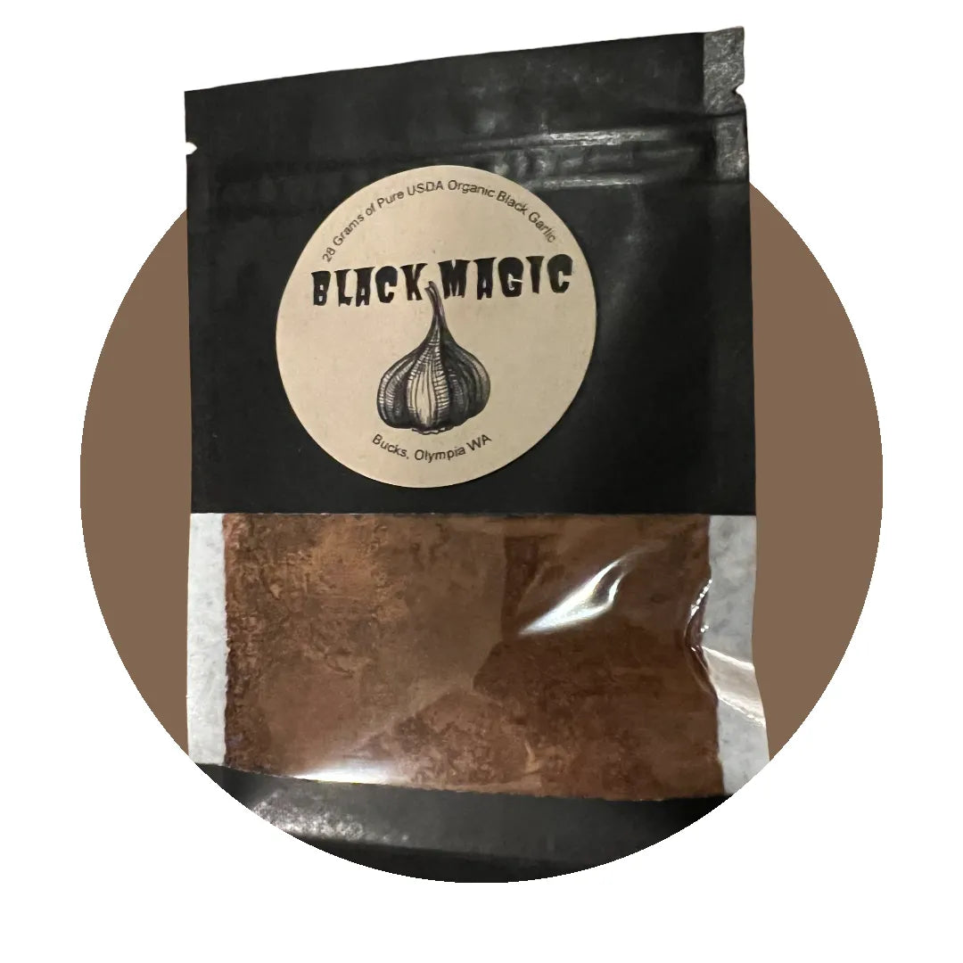 Black Magic: Pure USDA Organic Black Garlic Powder 1 oz