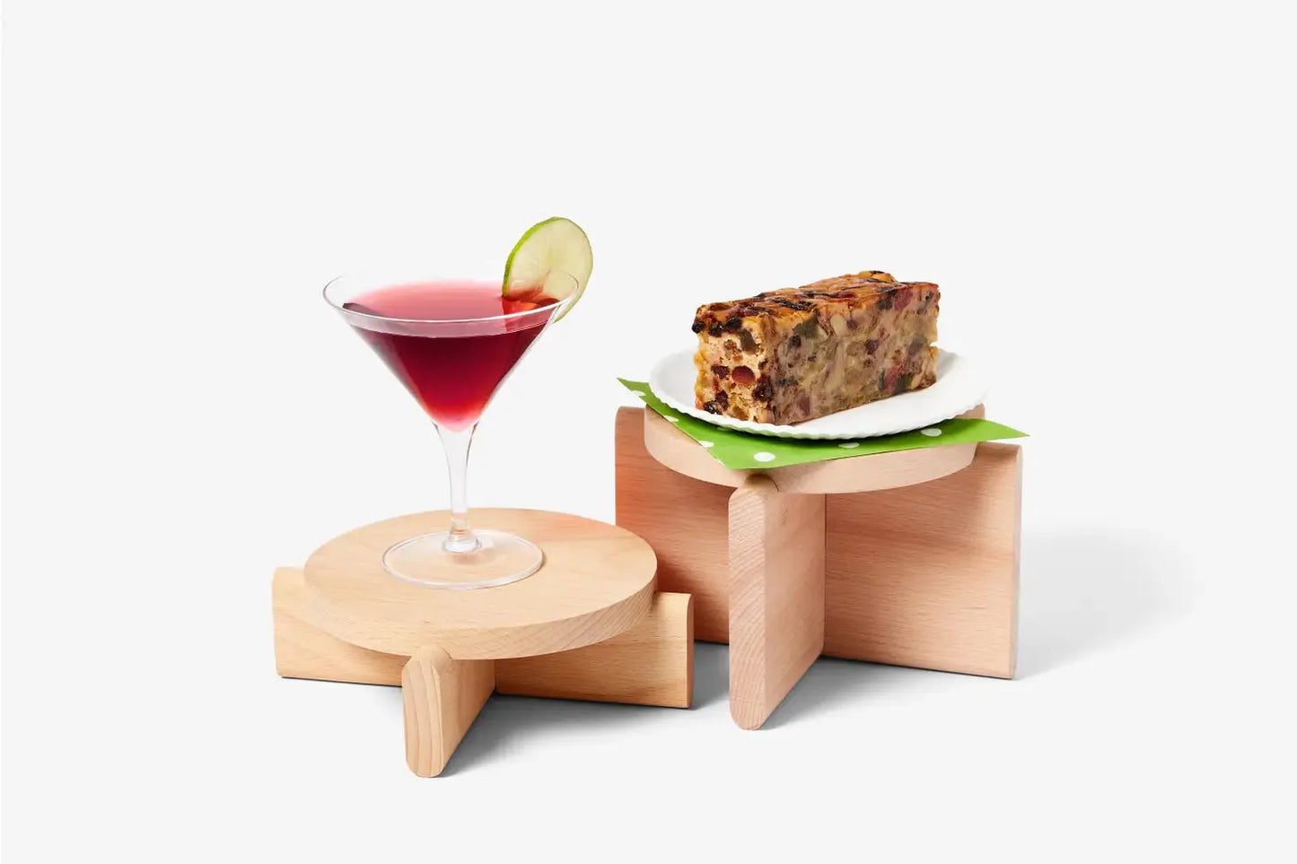 Beautiful Pedestal Set (2) - Natural Beech