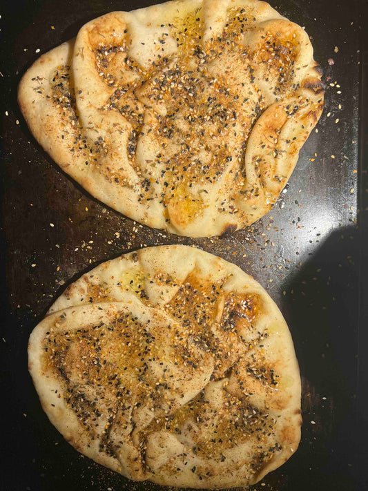 Flatbread with limited edition Pistachio Dukkah