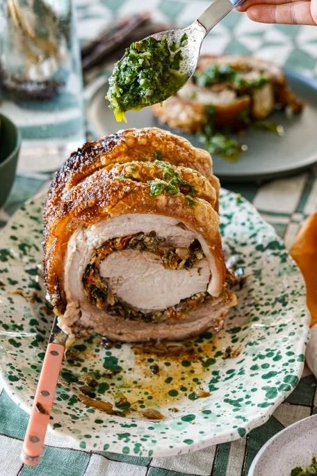 Herb-Stuffed Porchetta with Fennel and Citrus