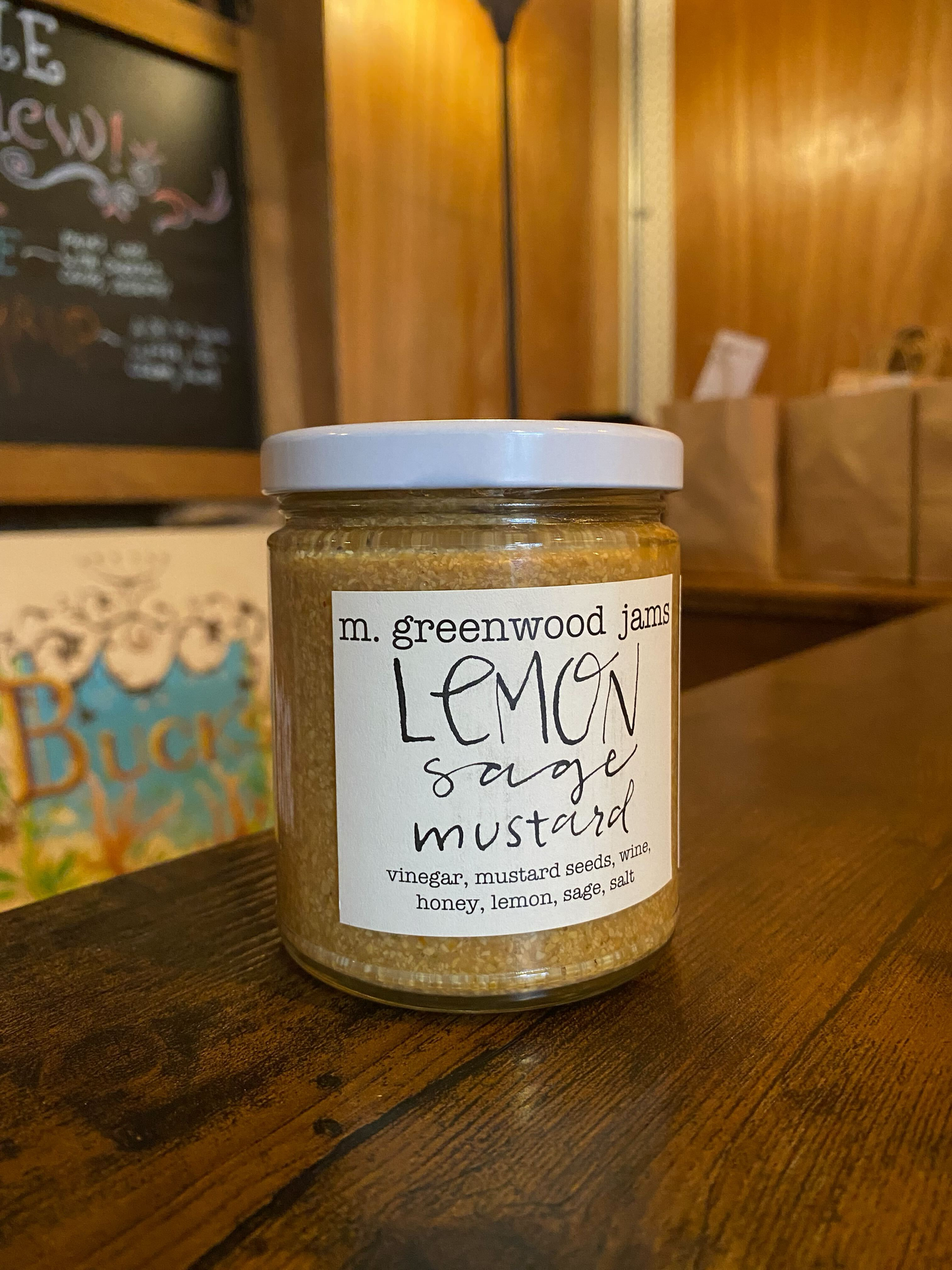 Lemon Sage Mustard, Small Batch Deliciousness from M. Greenwood