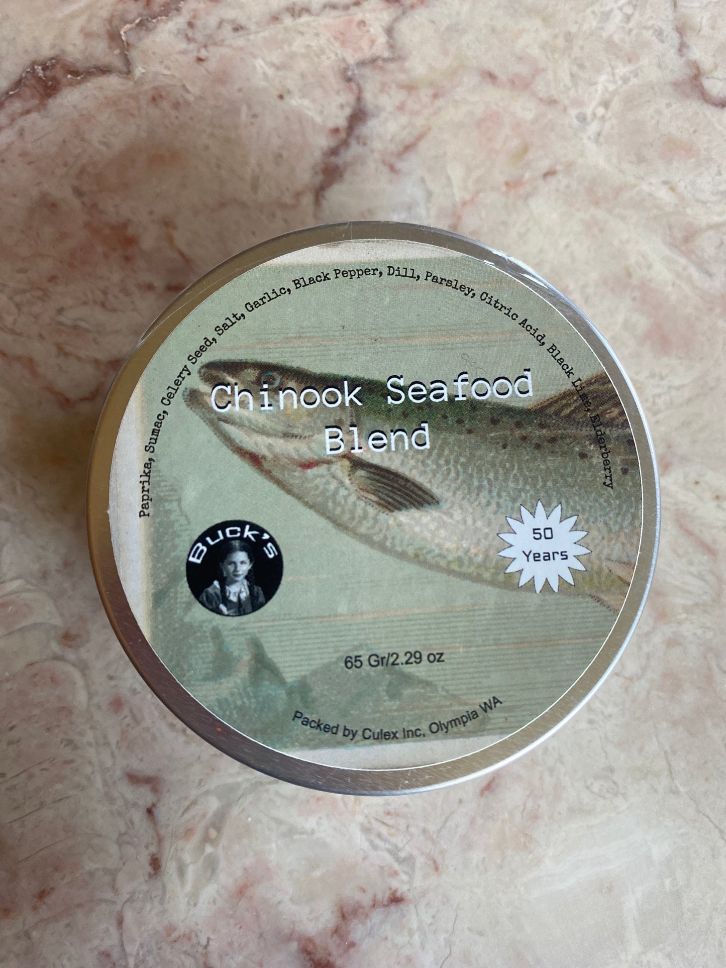 Chinook Seafood Blend (Decorative And Reusable Tin)