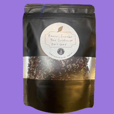 Organic Hibiscus Lavender Flower Tea, with Earl Grey