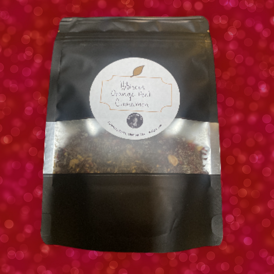 Organic Hibiscus Blossom and Orange Peel Herbal Tea