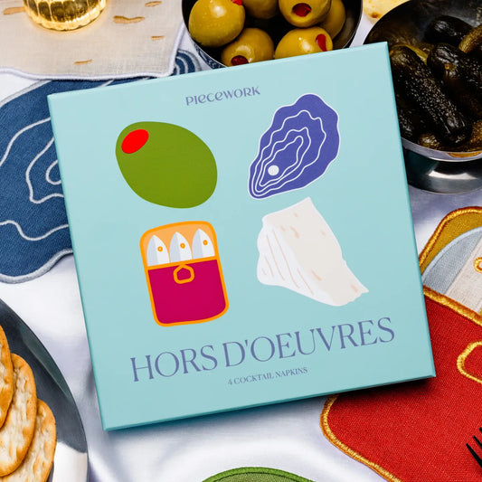 Hors D'oeuvres Cocktail Napkins - Set of 4