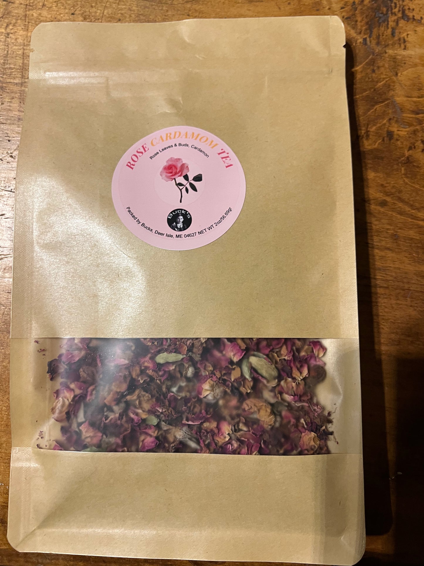 Organic Rose Bud Cardamom Herbal Tea