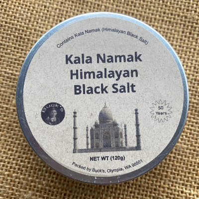 Indian Black Salt (kalak namak, Himalayan black salt) Tin