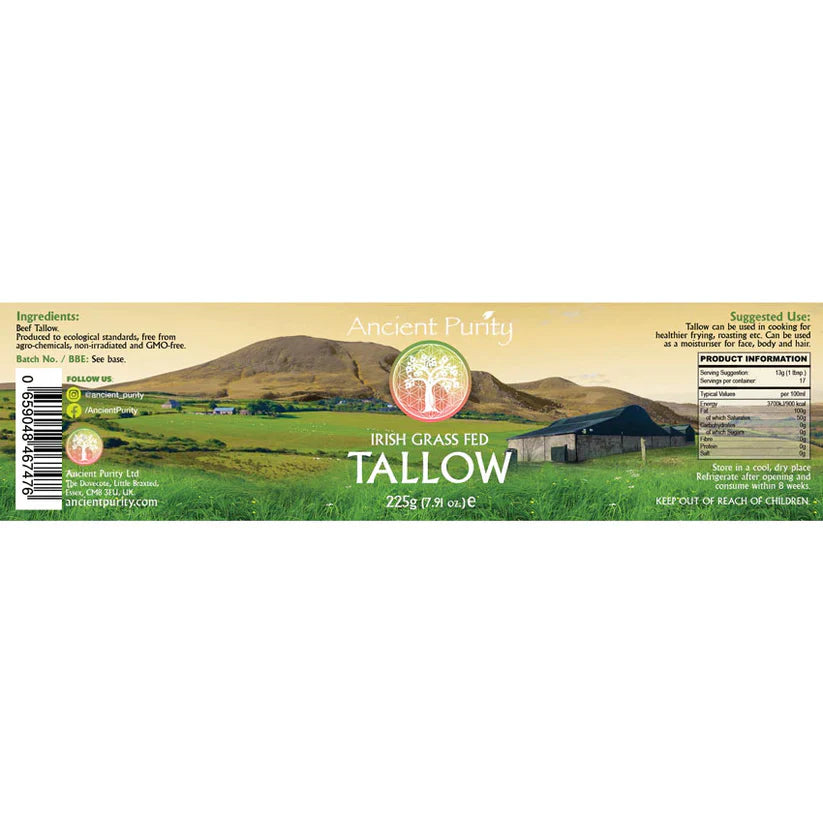 Organic Irish Tallow - Grass Fed