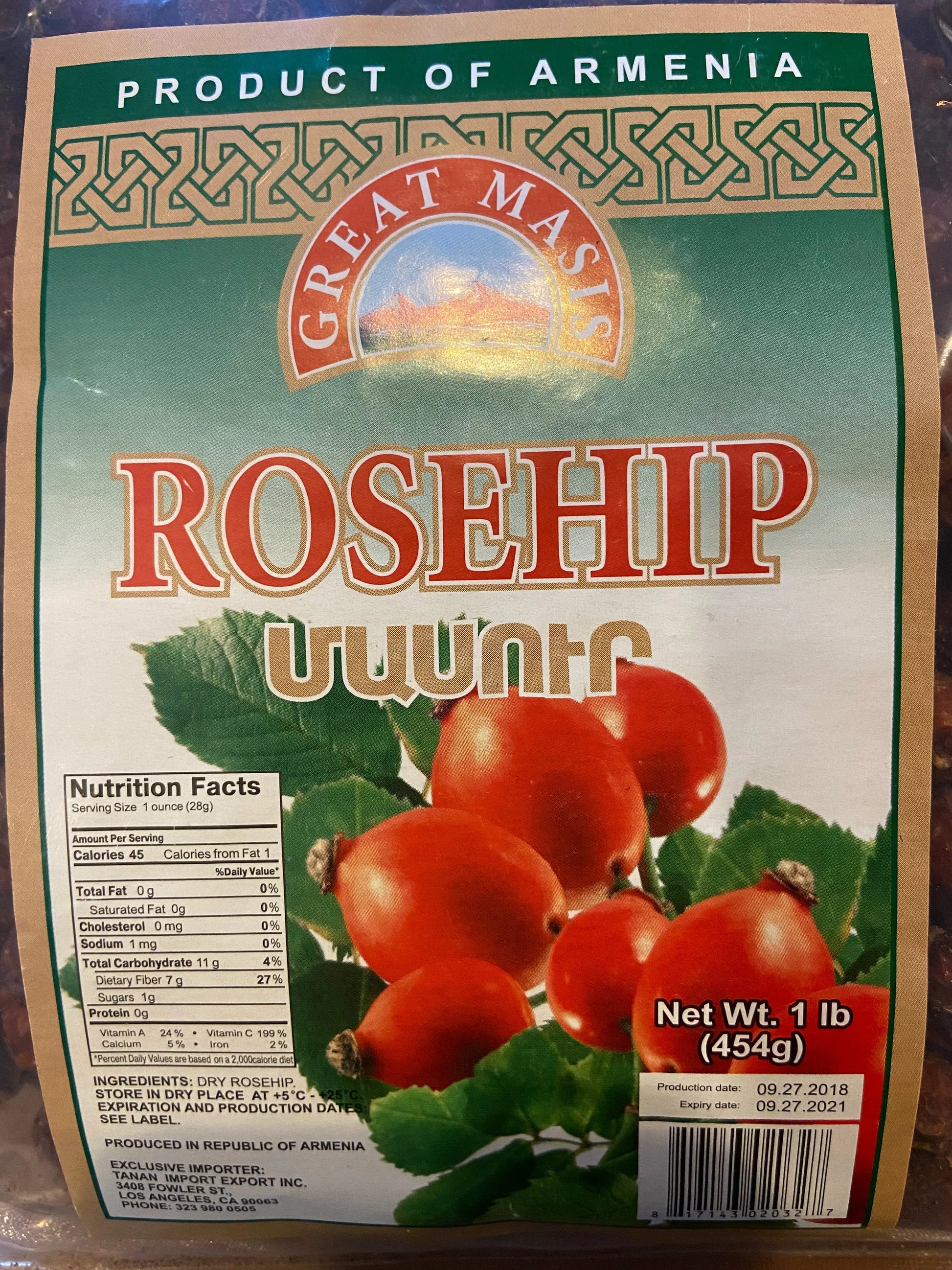 Armenian Rosehips, Whole