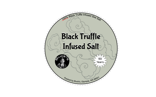 Black Truffle Infused Sea Salt (Decorative Reusable Tin)