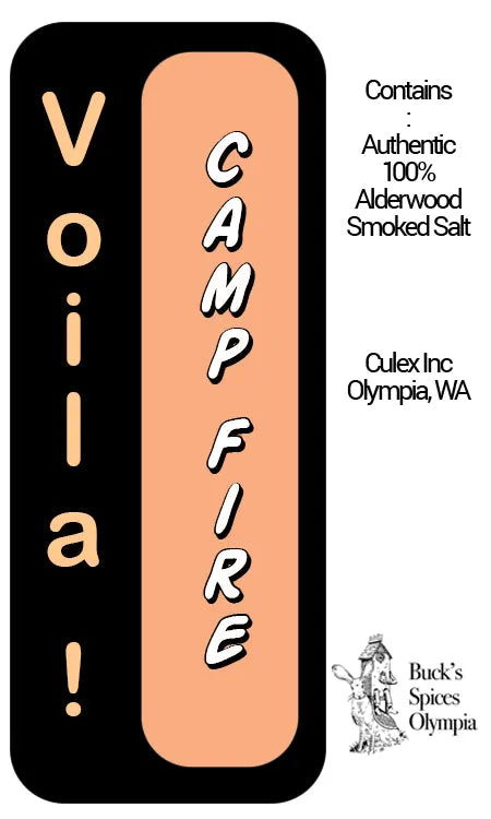 Campfire!  Alderwood Smoked Salt, Vial