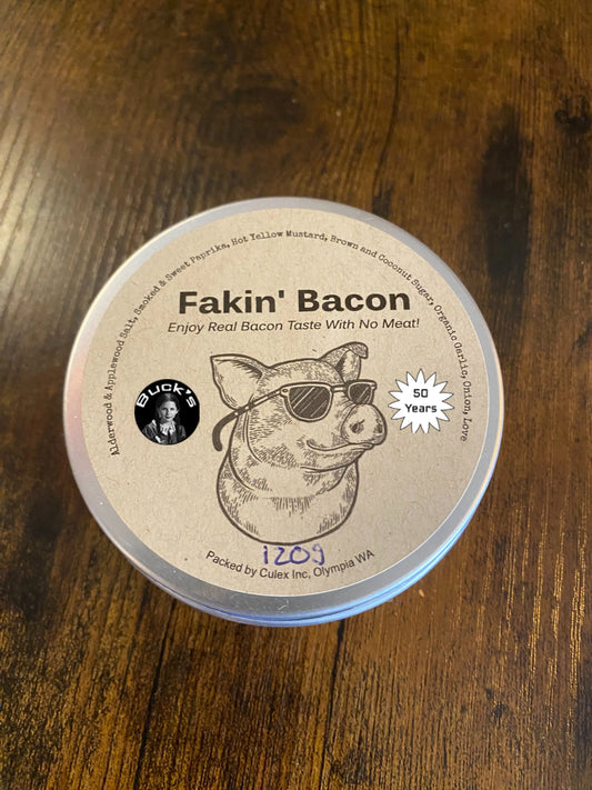 Fakin Bacon Sea Salt (Decorative And Reusable Tin)