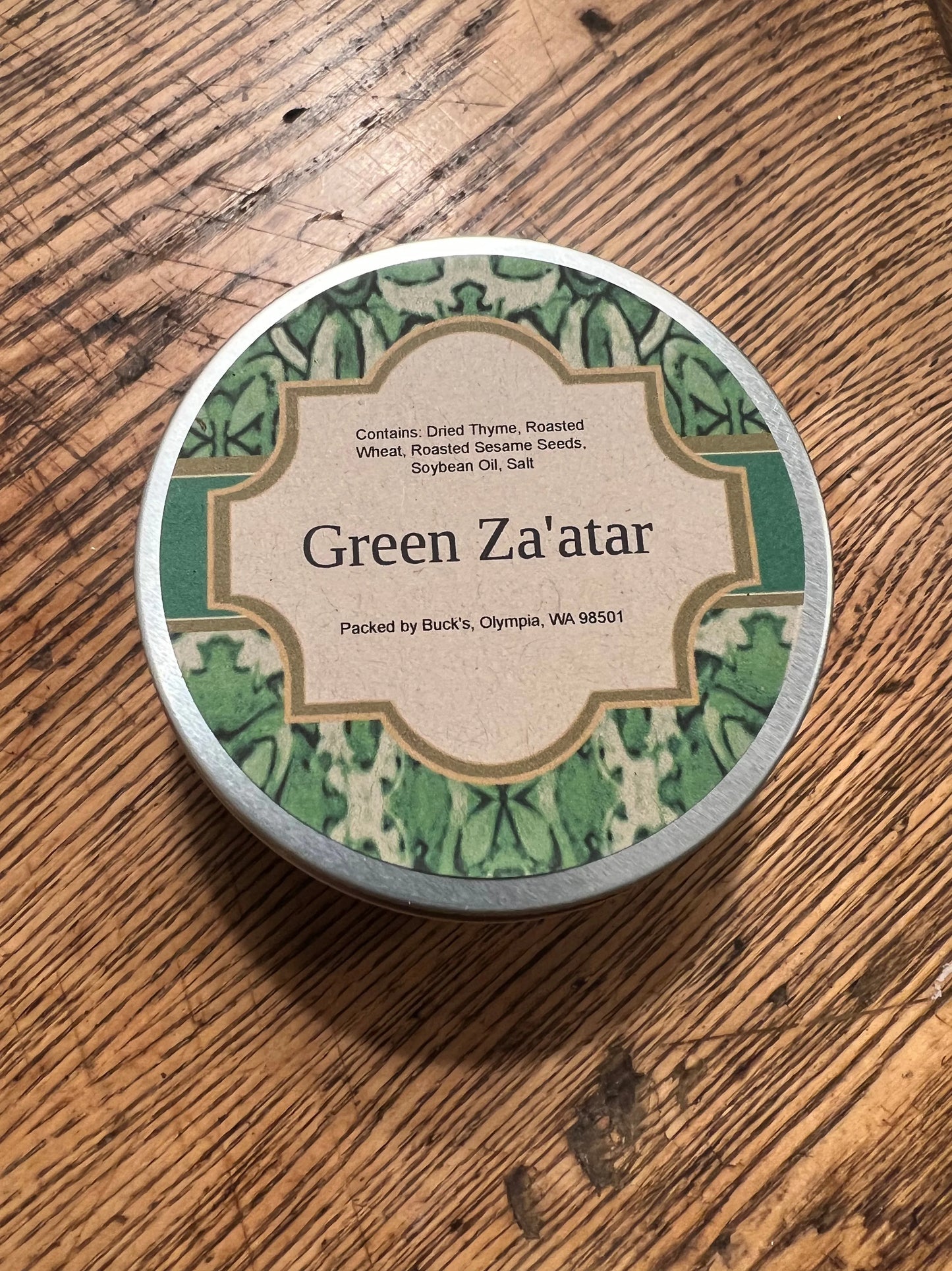Green Za'atar (Decorative And Reusable Tin)