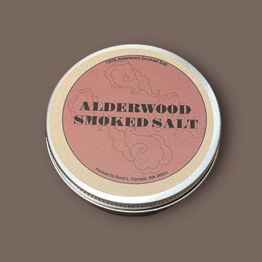 Alderwood Smoked Sea Salt (Decorative And Reusable Tin)