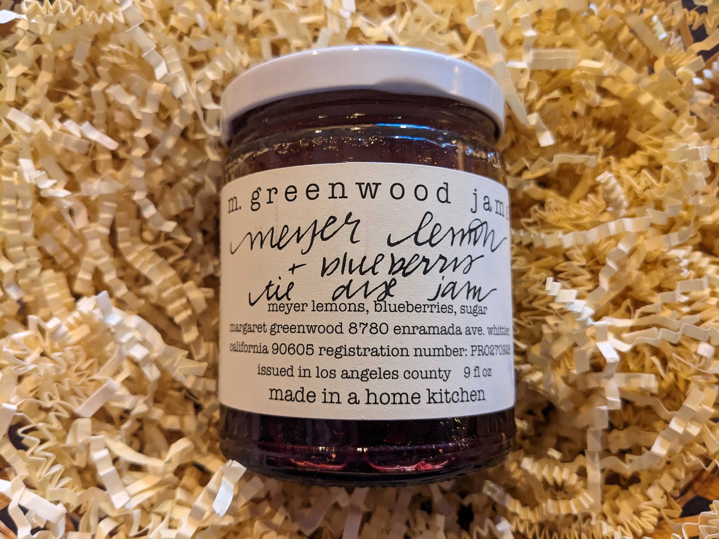 Meyer Lemon and Blueberry Tie-Die Jam, Small Batch Deliciousness from M. Greenwood