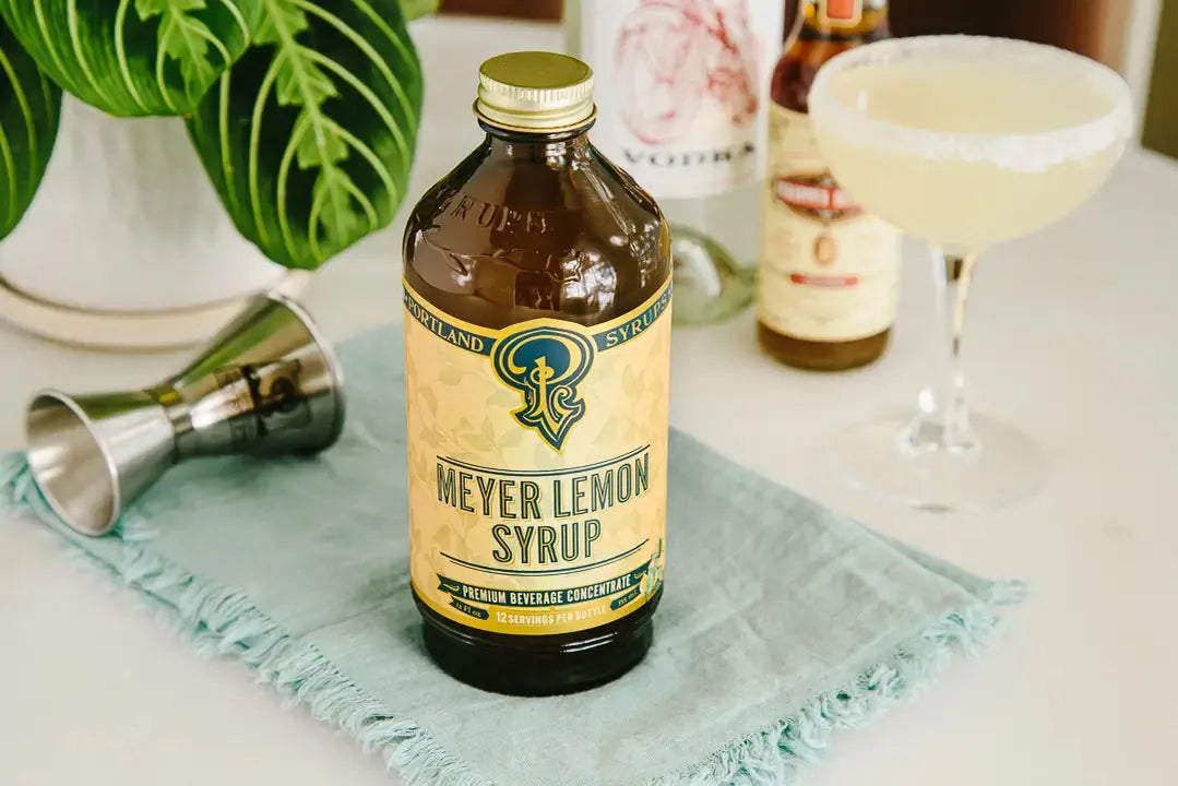 Meyer Lemon Syrup 12oz - cocktail / mocktail beverage mixer, Portland Syrups
